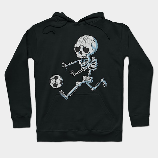 Halloween Soccer Skeleton Hoodie by E